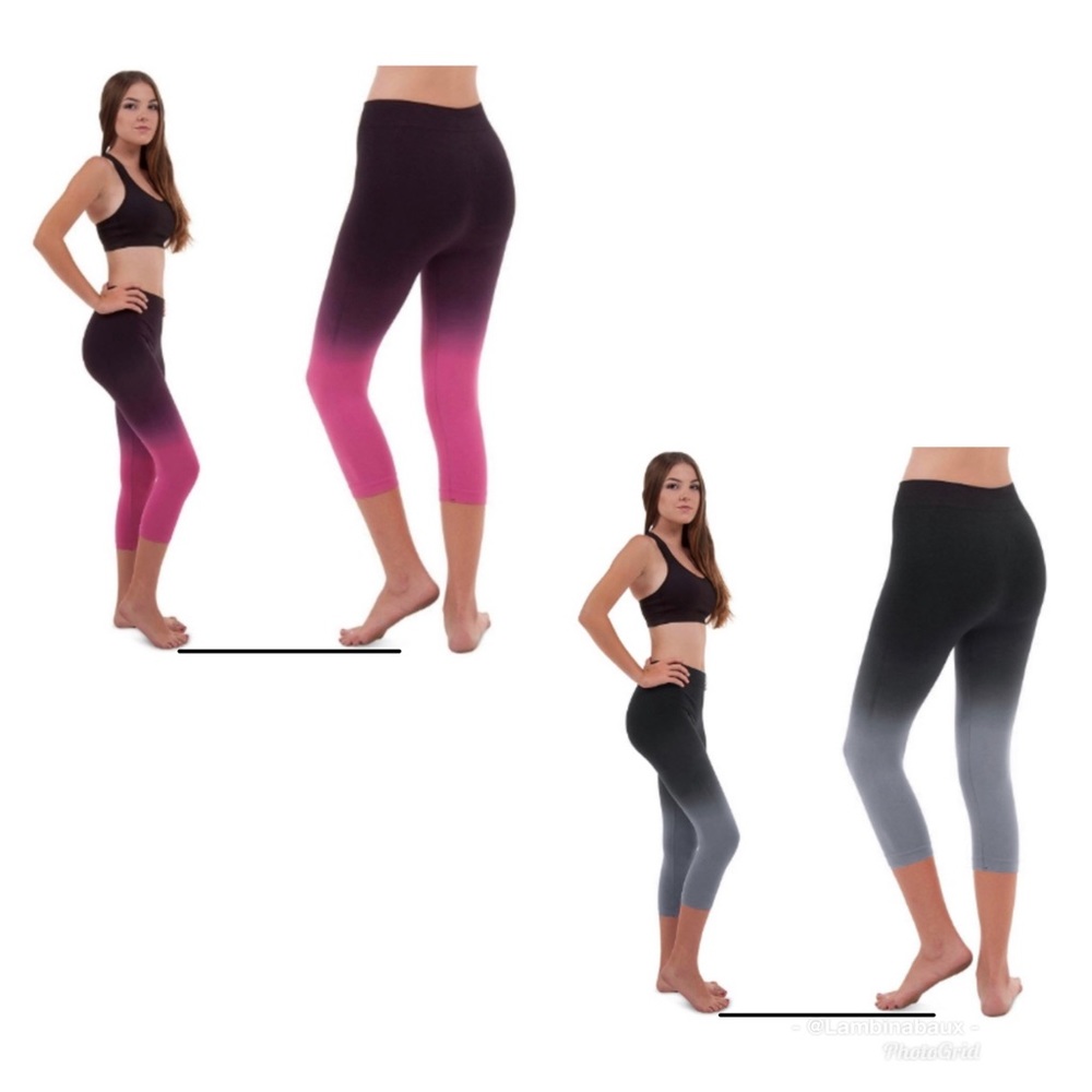 🆕️ Zaney Threads Ombre Capri Yoga Tights